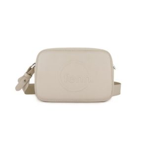 Fenn Crossbody – Off White – Silver Zip