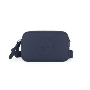 Fenn Crossbody – Navy – Silver Zip
