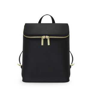 Fenn Backpack – Black - Gold Zip
